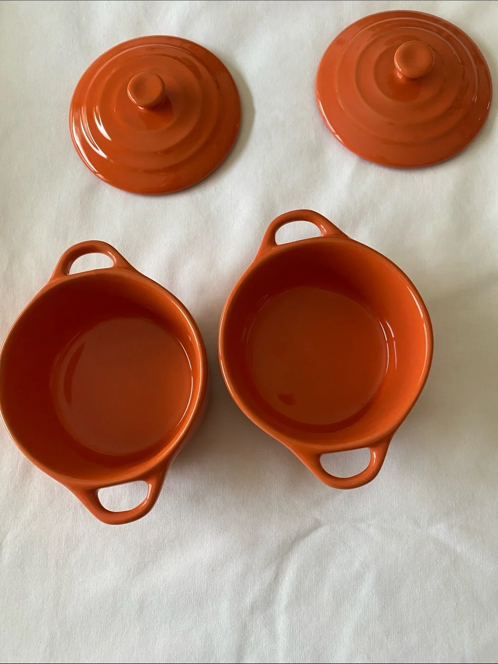 Orange Mini Cocotte Baking Dish Set - Unbranded